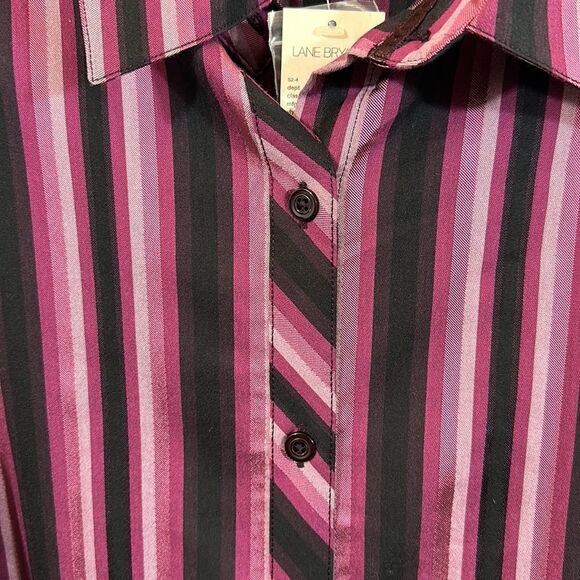 Lane Bryant Shirt Top 24/26 Classic Button Down NWT - Picture 12 of 16